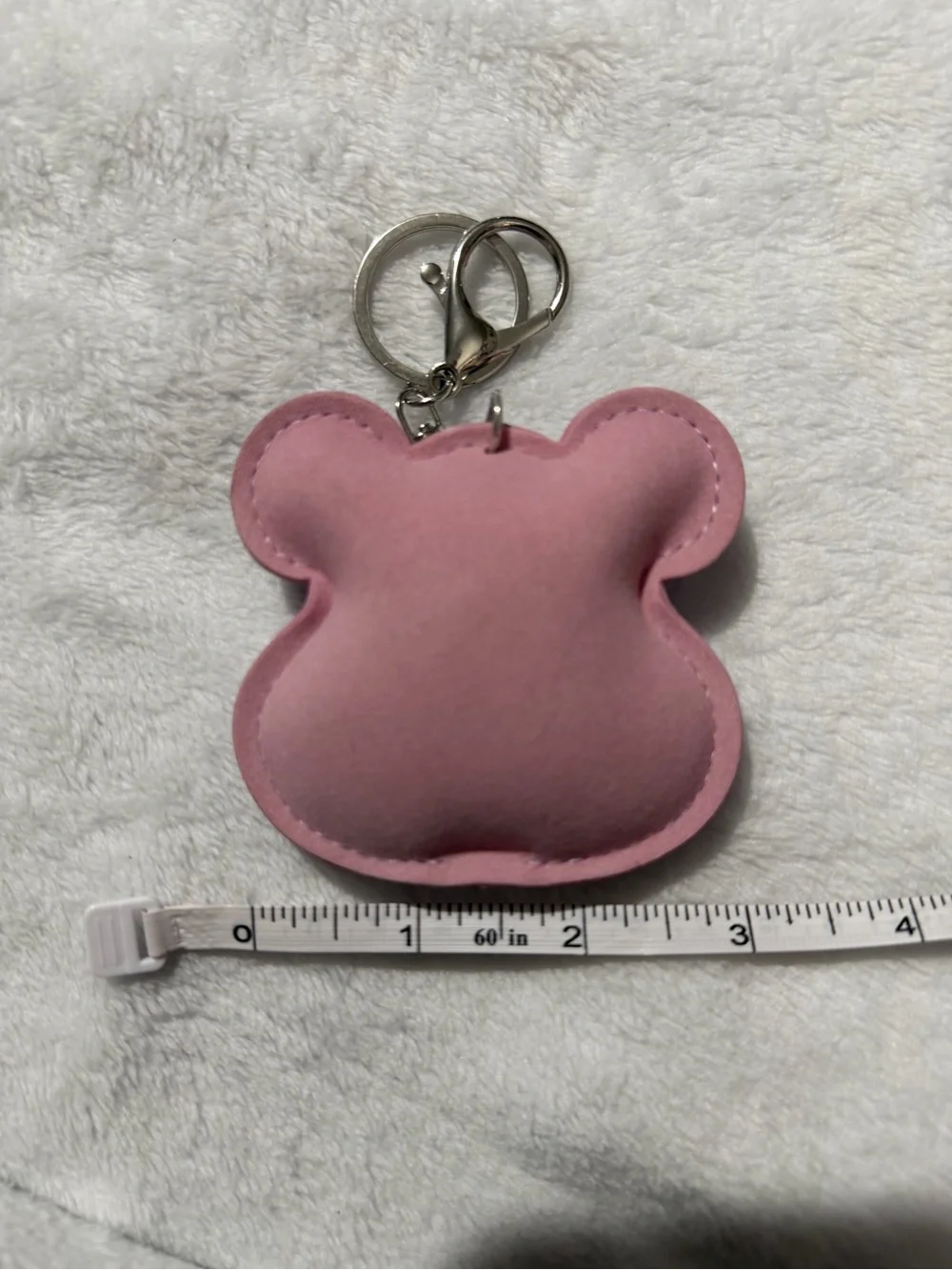 Purple Bling Winking Bear Keychain or Purse Charm